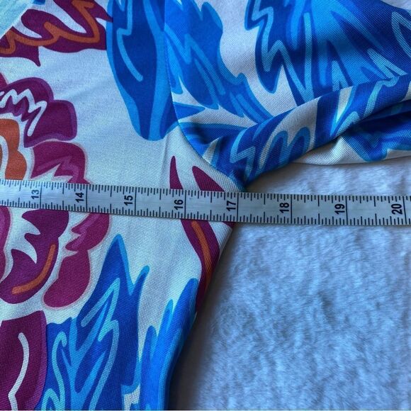 Diane Von Furstenburg Floral Silk Dress Size 6 - Picture 9 of 13